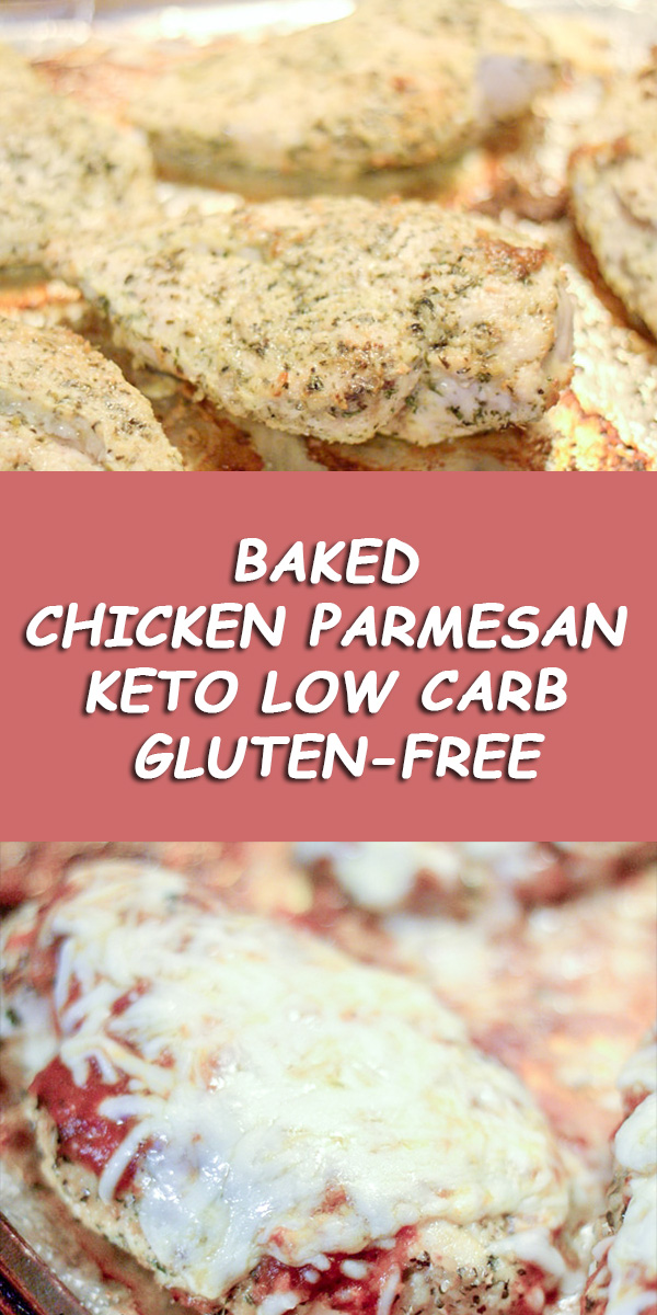 Baked Chicken Parmesan Keto Low Carb Gluten-free